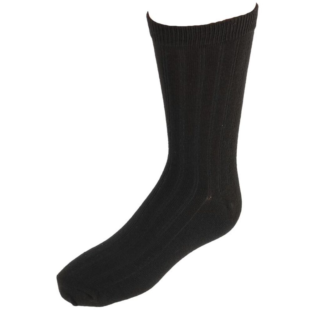 Jefferies Socks Kids' Cotton Ribbed Uniform Crew Socks